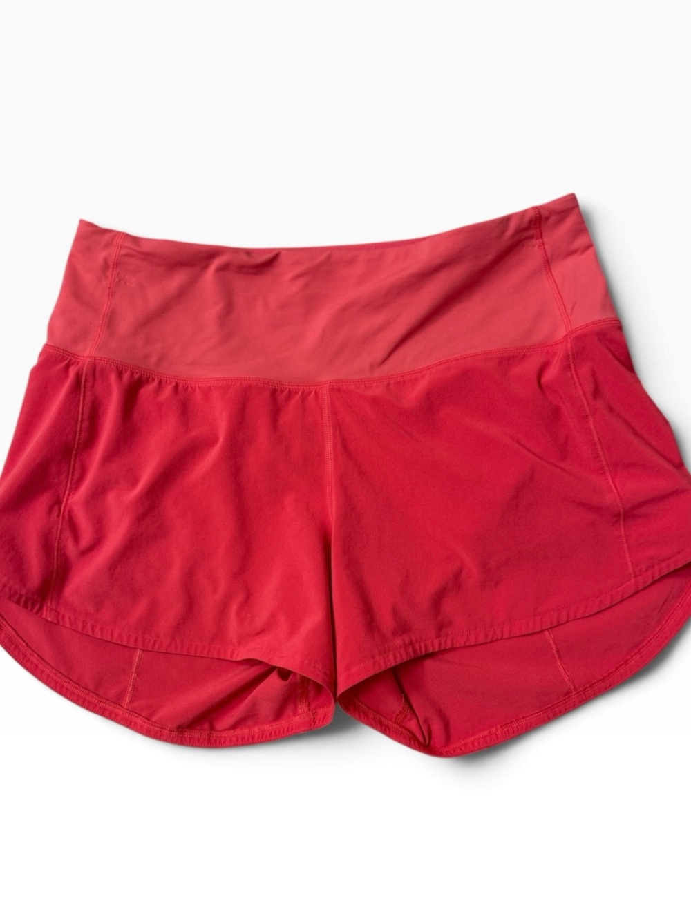 Lululemon Speed Up Running Shorts Coral Pink Lined Athletic